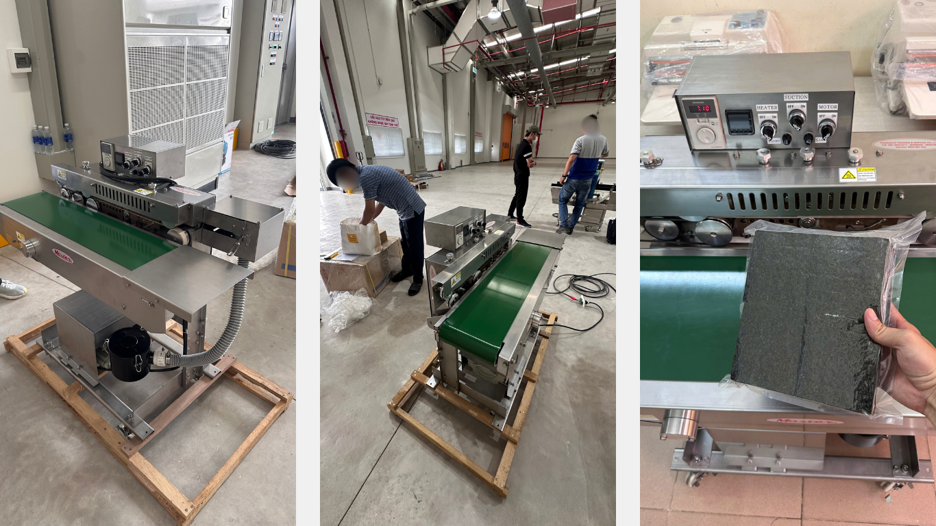 Máy hút chân không băng tải Master nhập khẩu từ Thái Lan